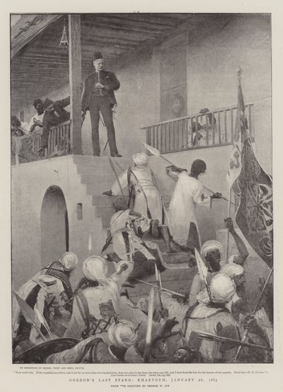 La dernière résistance de Gordon, Khartoum - George William Joy